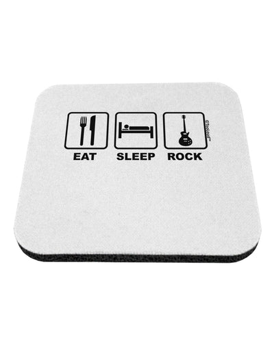 Eat Sleep Rock Design Coaster by TooLoud-Coasters-TooLoud-White-Davson Sales