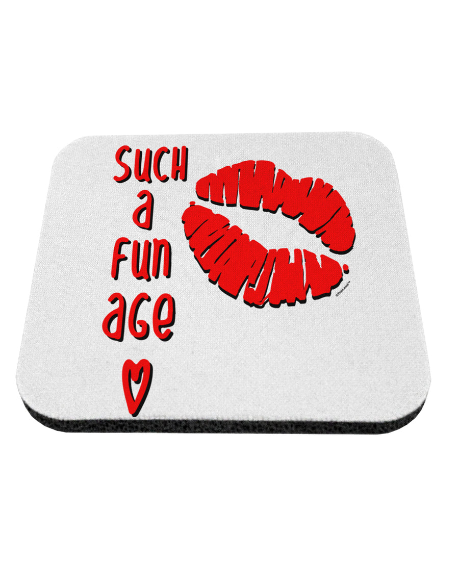TooLoud Such a Fun Age Kiss Lips Coaster-Coasters-TooLoud-1 Piece-Davson Sales