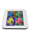 Three Wolves Howling - Pop-Art #2 Coaster by TooLoud-Coasters-TooLoud-White-Davson Sales