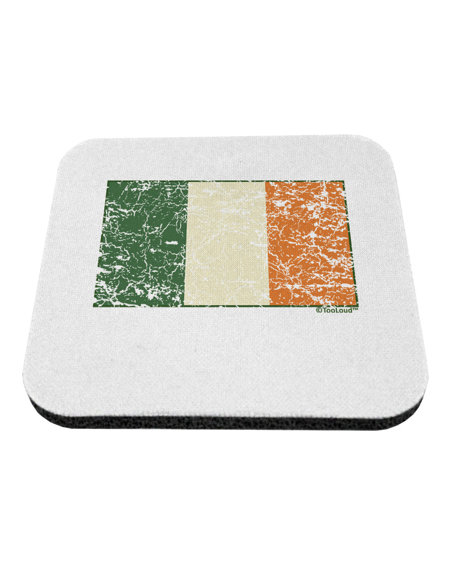 Distressed Irish Flag - Flag of Ireland Coaster-Coasters-TooLoud-White-Davson Sales