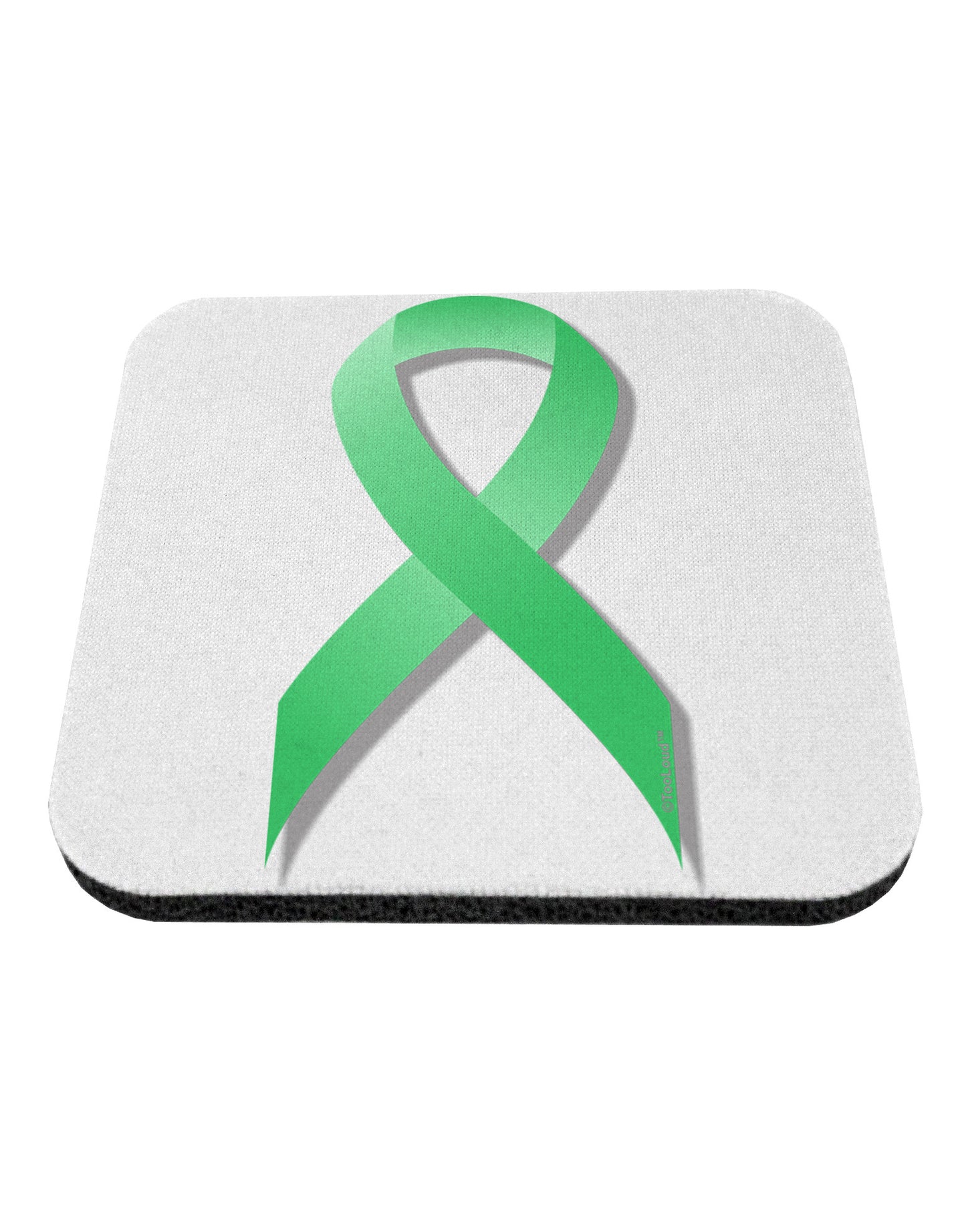 Celiac Disease Awareness Ribbon - Light Green Coaster-Coasters-TooLoud-White-Davson Sales