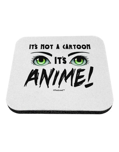 Not A Cartoon Eyes Green Coaster by TooLoud-Coasters-TooLoud-1-Davson Sales