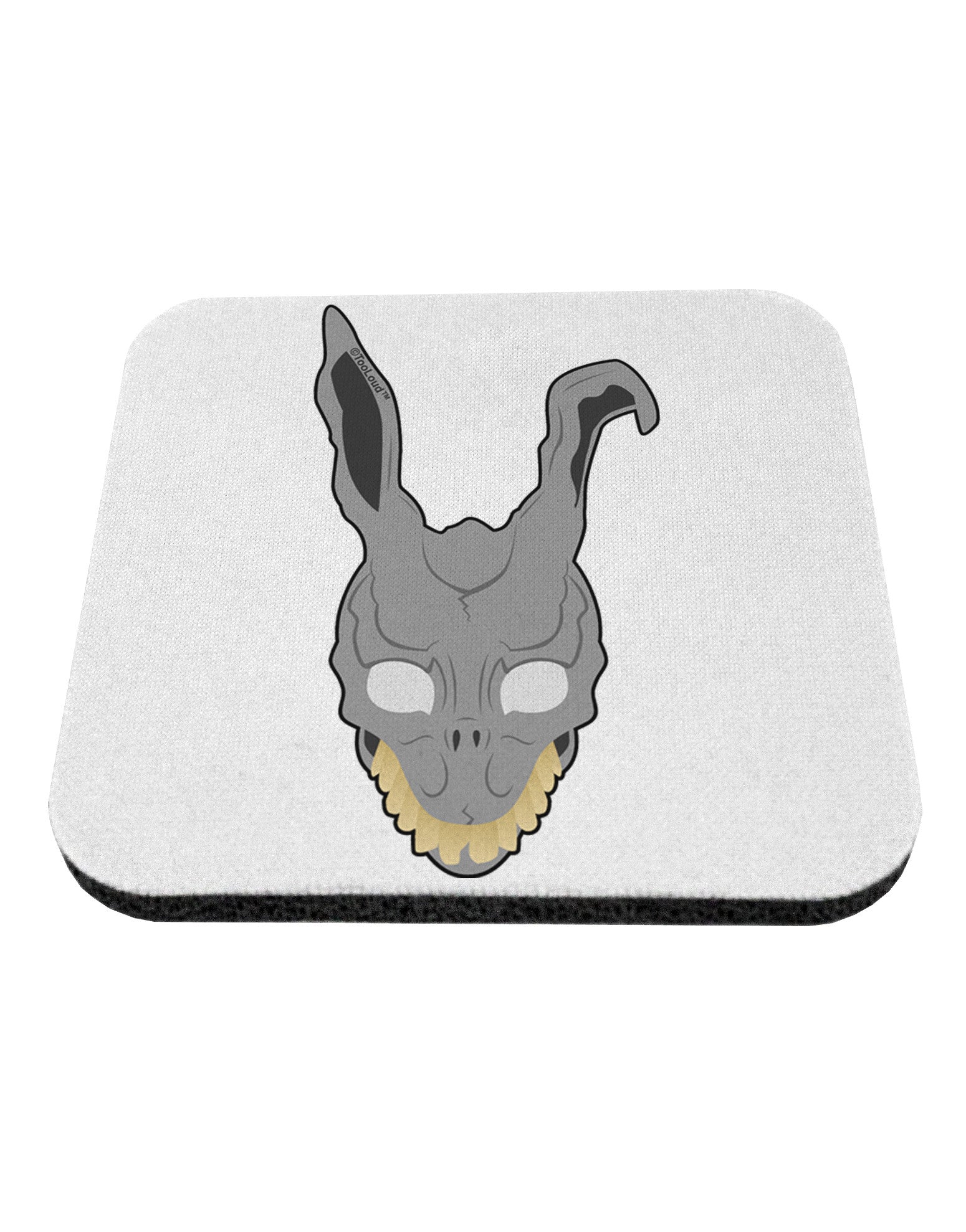 Scary Bunny Face Coaster-Coasters-TooLoud-White-Davson Sales