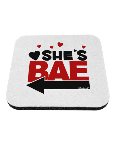 She's BAE - Left Arrow Coaster-Coasters-TooLoud-1-Davson Sales