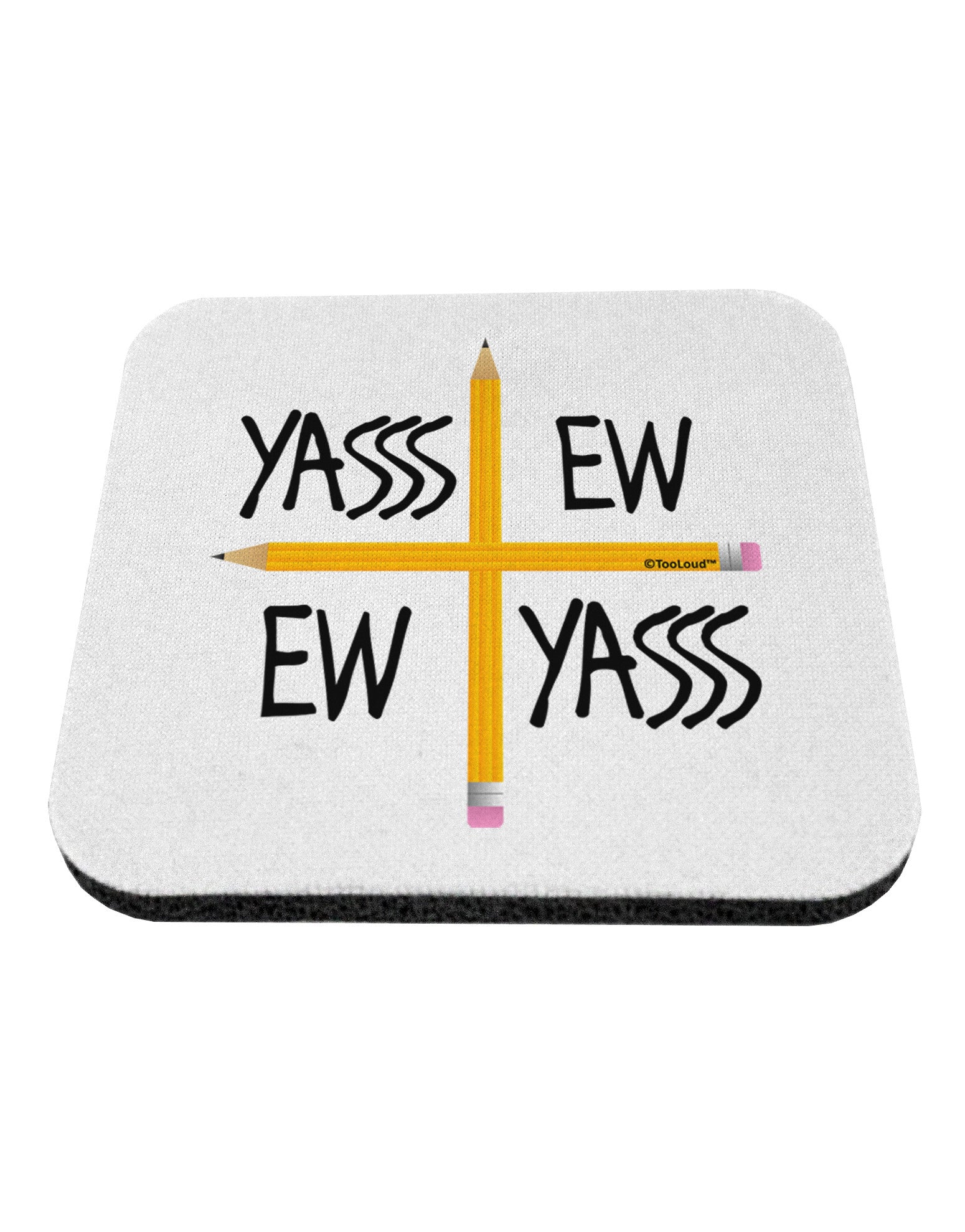 Charlie Charlie Challenge - Funny Coaster-Coasters-TooLoud-White-Davson Sales
