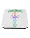 Happy Easter Egg Cross Faux Applique Coaster-Coasters-TooLoud-1-Davson Sales