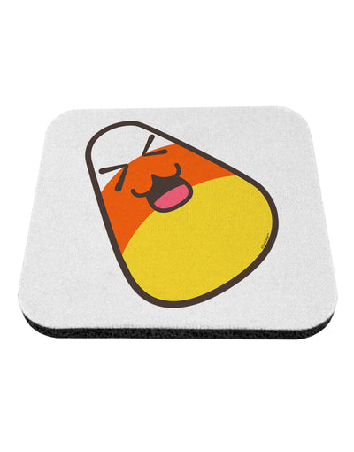 Cute Father Candy Corn Family Halloween Coaster-Coasters-TooLoud-White-Davson Sales