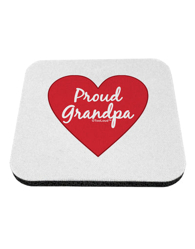 Proud Grandpa Heart Coaster by TooLoud-Coasters-TooLoud-White-Davson Sales