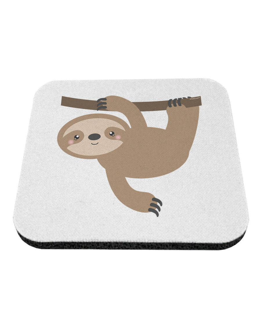 Cute Hanging Sloth Coaster-Coasters-TooLoud-White-Davson Sales