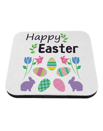 Happy Easter Design Coaster-Coasters-TooLoud-White-Davson Sales