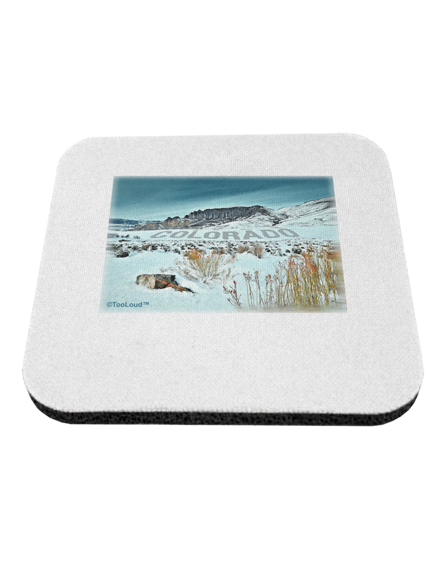 CO Snow Scene Text Coaster-Coasters-TooLoud-1-Davson Sales