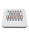 Proud Veteran Flag Coaster-Coasters-TooLoud-White-Davson Sales