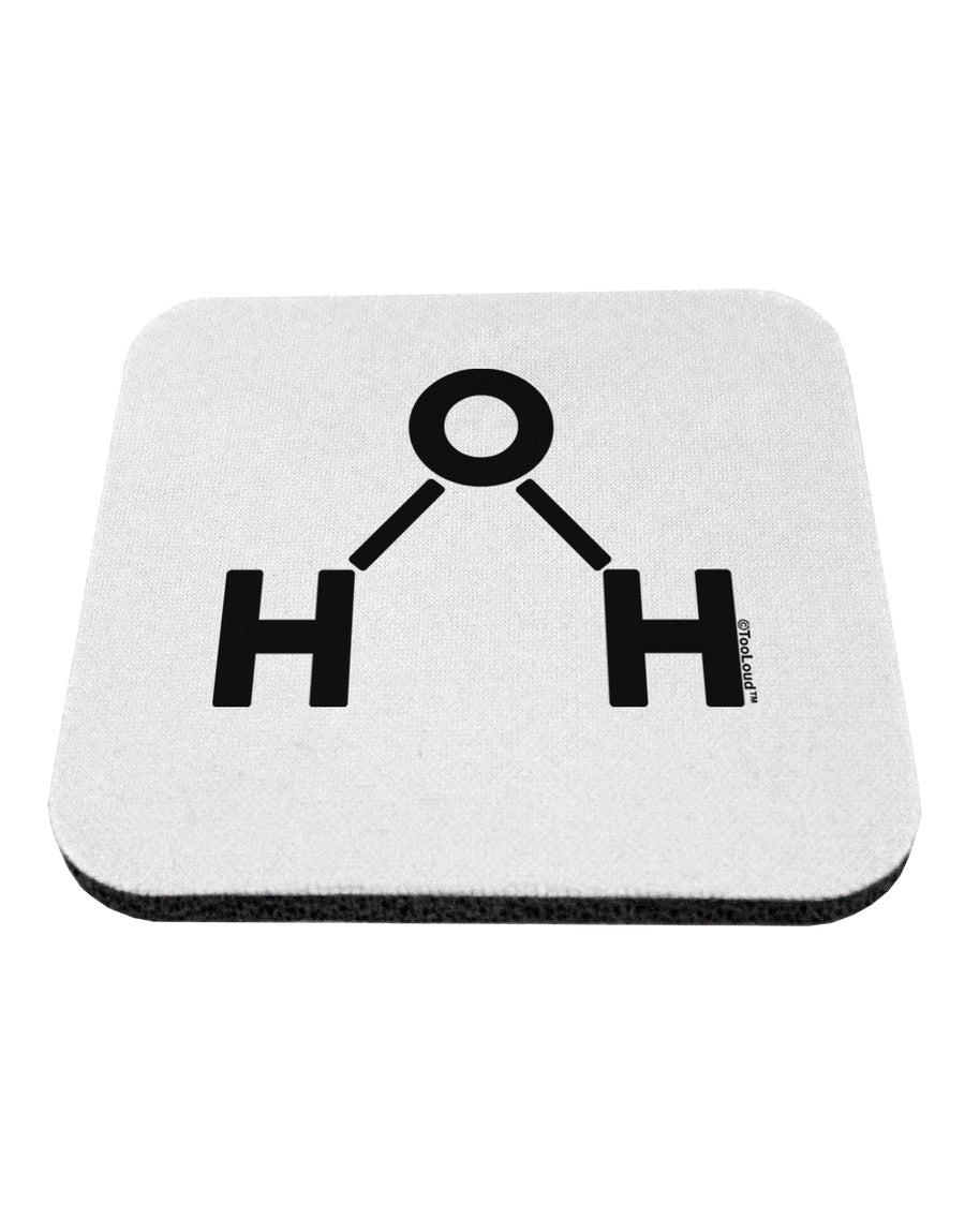 Water Molecule Text Coaster by TooLoud-Coasters-TooLoud-White-Davson Sales