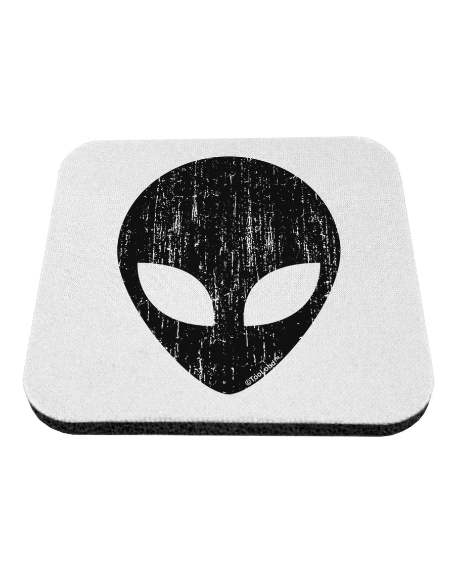 Extraterrestrial Face - Alien Distressed Coaster by TooLoud-Coasters-TooLoud-White-Davson Sales