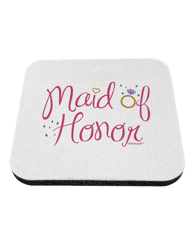 Maid of Honor - Diamond Ring Design - Color Coaster-Coasters-TooLoud-White-Davson Sales