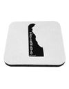 Delaware - United States Shape Coaster-Coasters-TooLoud-White-Davson Sales