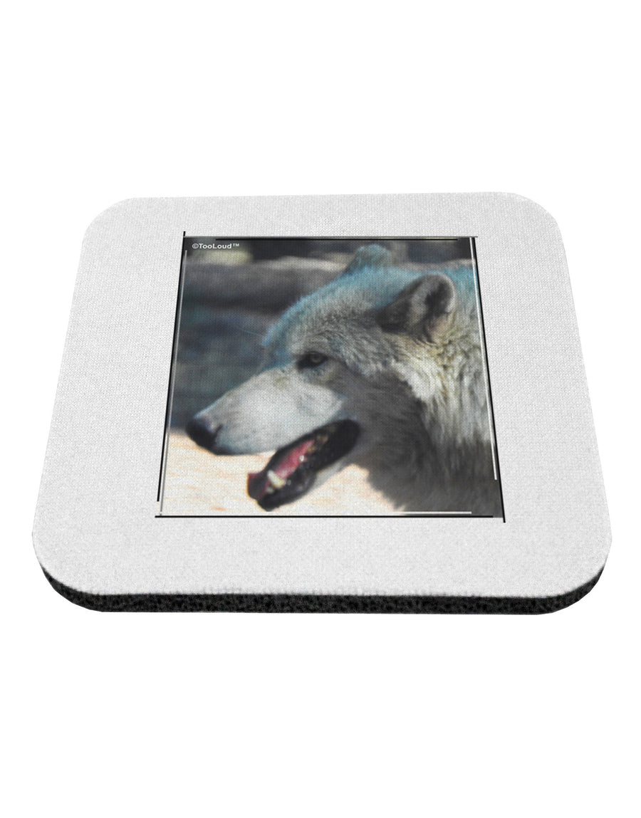 TooLoud White Wolf Face Coaster-Coasters-TooLoud-1-Davson Sales