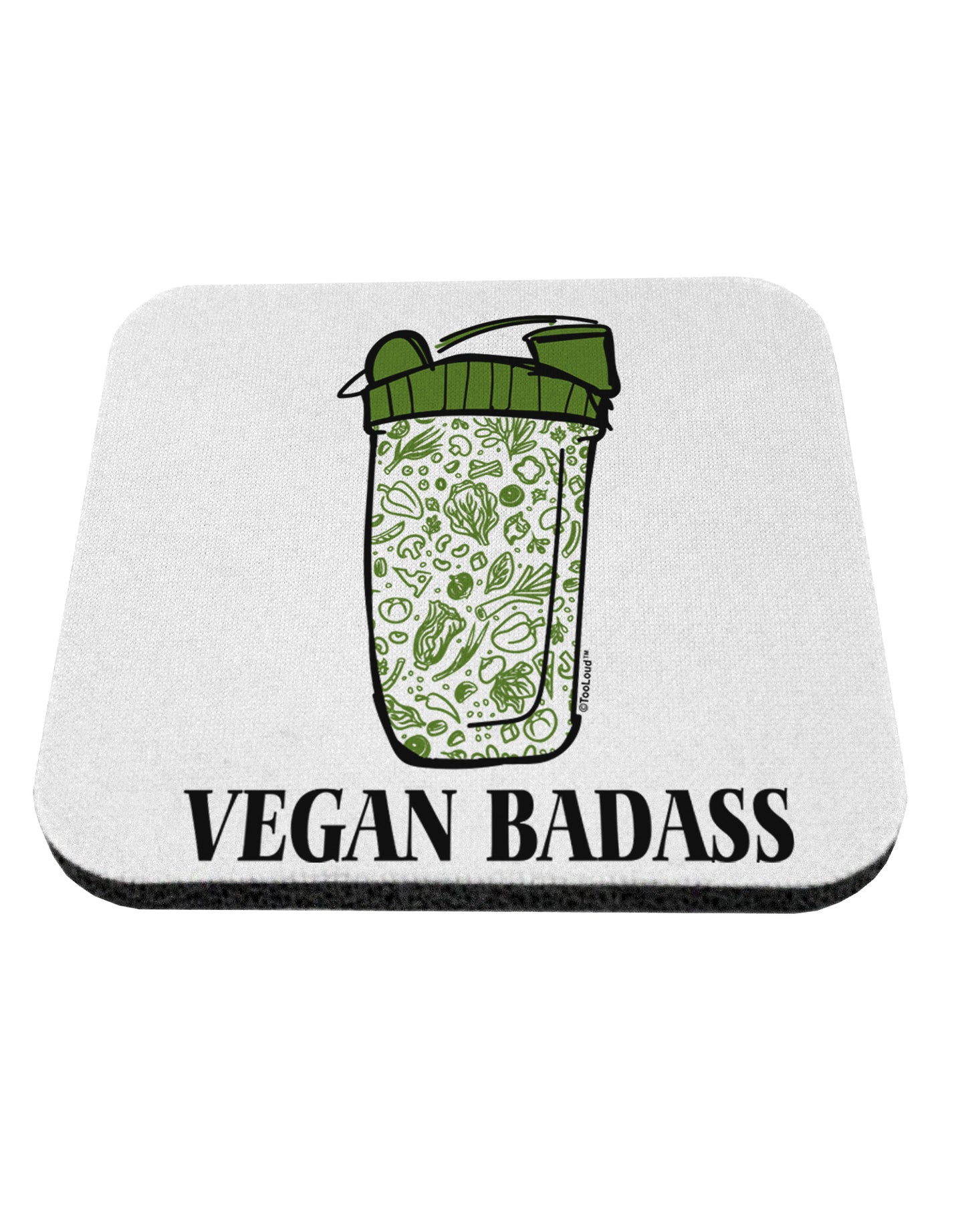 TooLoud Vegan Badass Blender Bottle Coaster-Coasters-TooLoud-1 Piece-Davson Sales