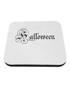 Halloween Script Text Coaster-Coasters-TooLoud-White-Davson Sales