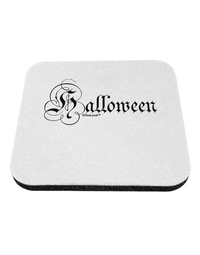 Halloween Script Text Coaster-Coasters-TooLoud-White-Davson Sales