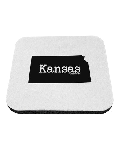 Kansas - United States Shape Coaster-Coasters-TooLoud-White-Davson Sales