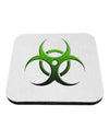Biohazard Symbol Green Stone-Apocalypse Coaster-Coasters-TooLoud-White-Davson Sales