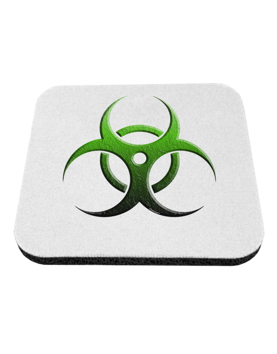 Biohazard Symbol Green Stone-Apocalypse Coaster-Coasters-TooLoud-White-Davson Sales