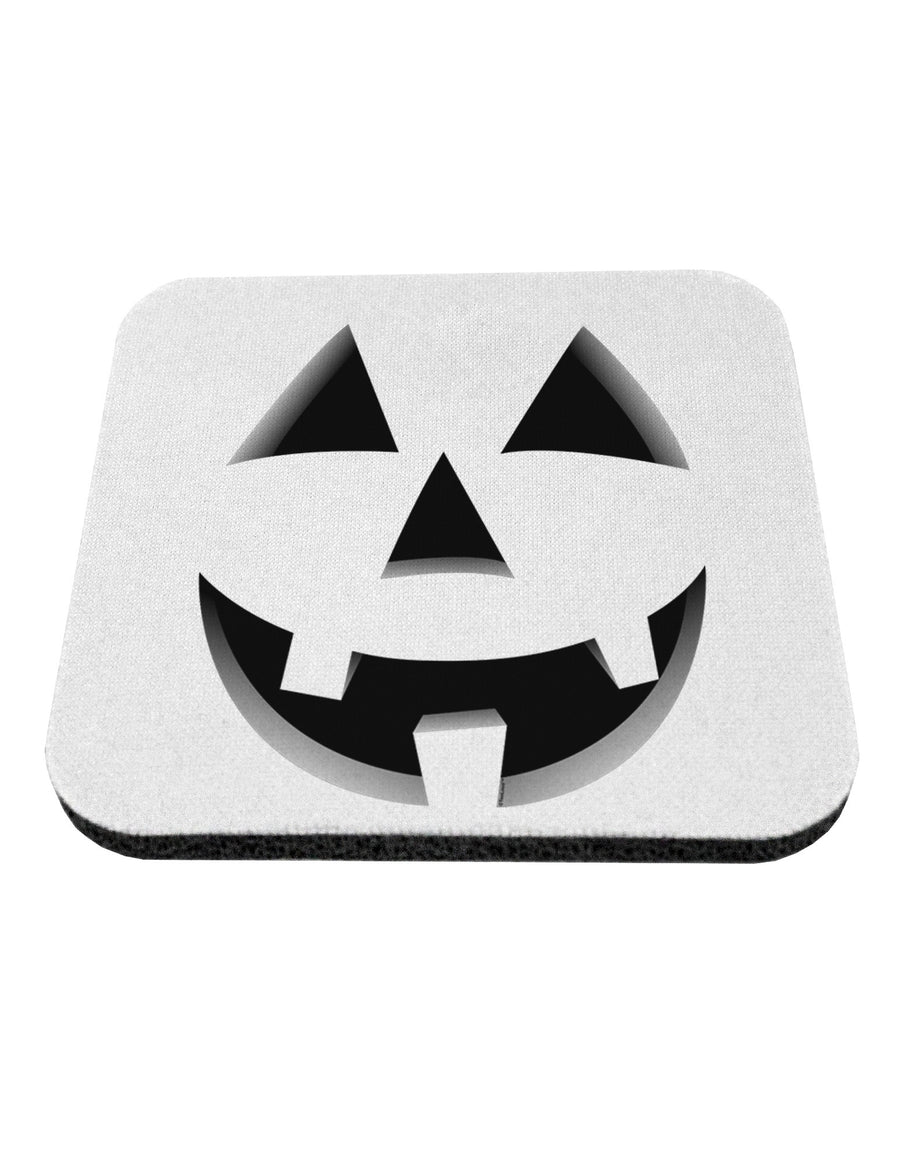 Happy Cute Jack O' Lantern Pumpkin Face Coaster-Coasters-TooLoud-White-Davson Sales