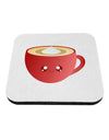 Cute Christmas Drink Eggnog Coaster-Coasters-TooLoud-White-Davson Sales