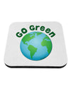 Go Green - Planet Earth Coaster-Coasters-TooLoud-White-Davson Sales