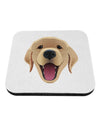 Cute Golden Retriever Puppy Face Coaster-Coasters-TooLoud-1-Davson Sales