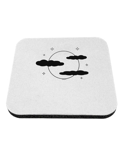 Moon and Stars - Halloween Coaster-Coasters-TooLoud-White-Davson Sales