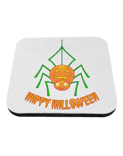 Cute Pumpkin Spider - Happy Halloween Coaster-Coasters-TooLoud-White-Davson Sales