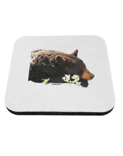 Laying Black Bear Cutout Coaster-Coasters-TooLoud-1-Davson Sales