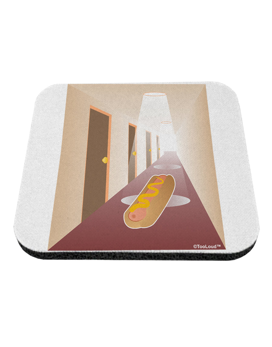 Hotdog in a Hallway Coaster by TooLoud-Coasters-TooLoud-1-Davson Sales