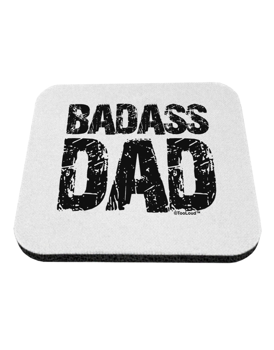 Badass Dad Coaster by TooLoud-Coasters-TooLoud-White-Davson Sales