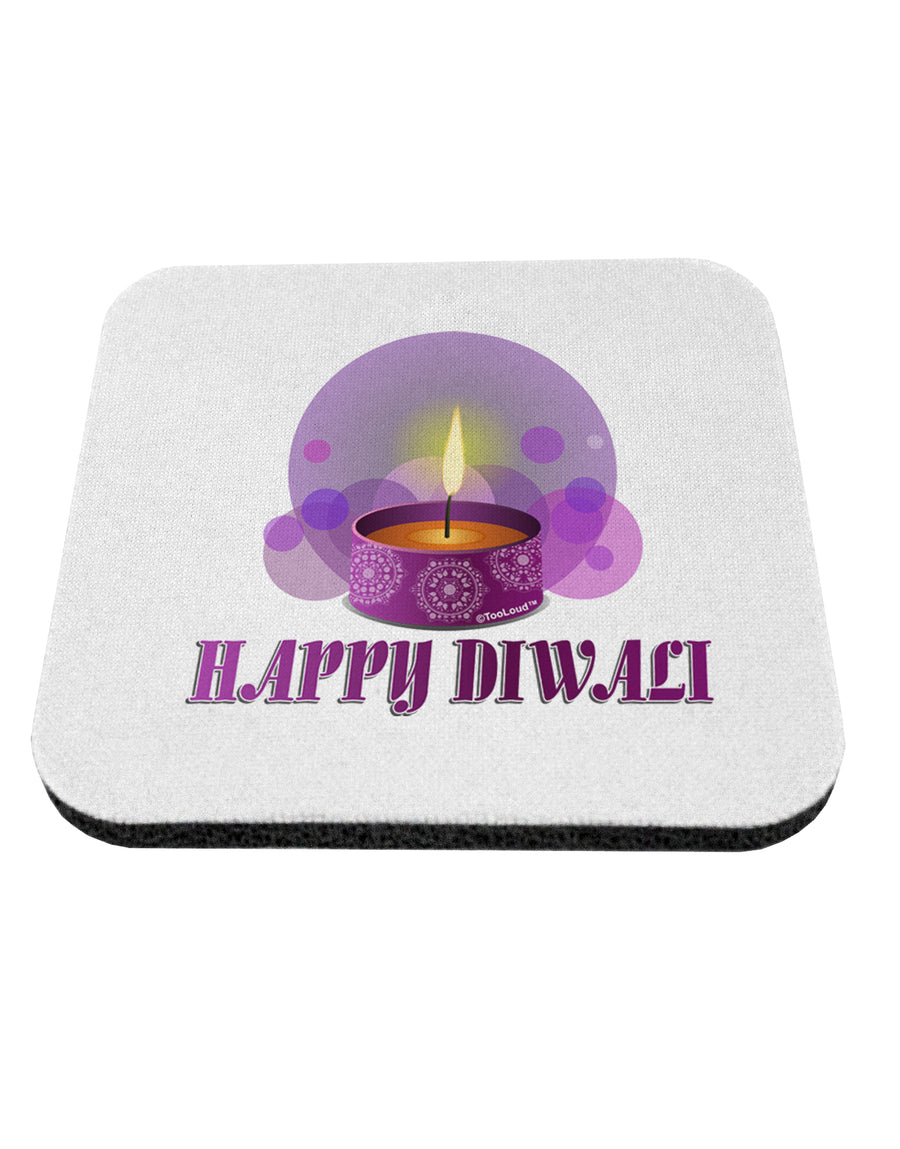 Happy Diwali Purple Candle Coaster by TooLoud-Coasters-TooLoud-1-Davson Sales