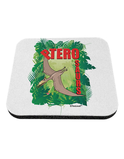 Pterosaurs - With Name Coaster by TooLoud-Coasters-TooLoud-White-Davson Sales