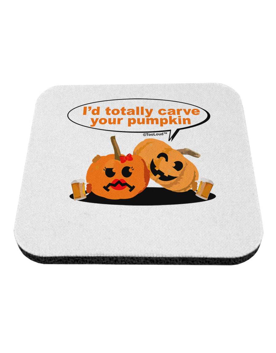 Carve your pumpkin Coaster-Coasters-TooLoud-White-Davson Sales