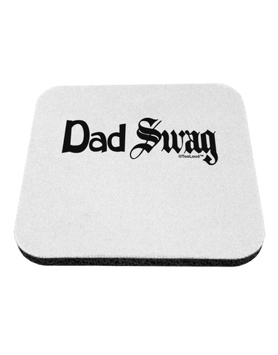 Dad Swag Text Coaster by TooLoud-Coasters-TooLoud-White-Davson Sales