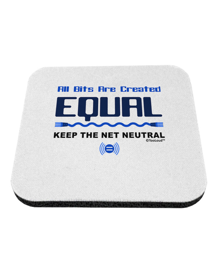 All Bits Are Created Equal - Net Neutrality Coaster-Coasters-TooLoud-White-Davson Sales