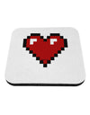 Pixel Heart Design 1 - Valentine's Day Coaster by TooLoud-Coasters-TooLoud-White-Davson Sales