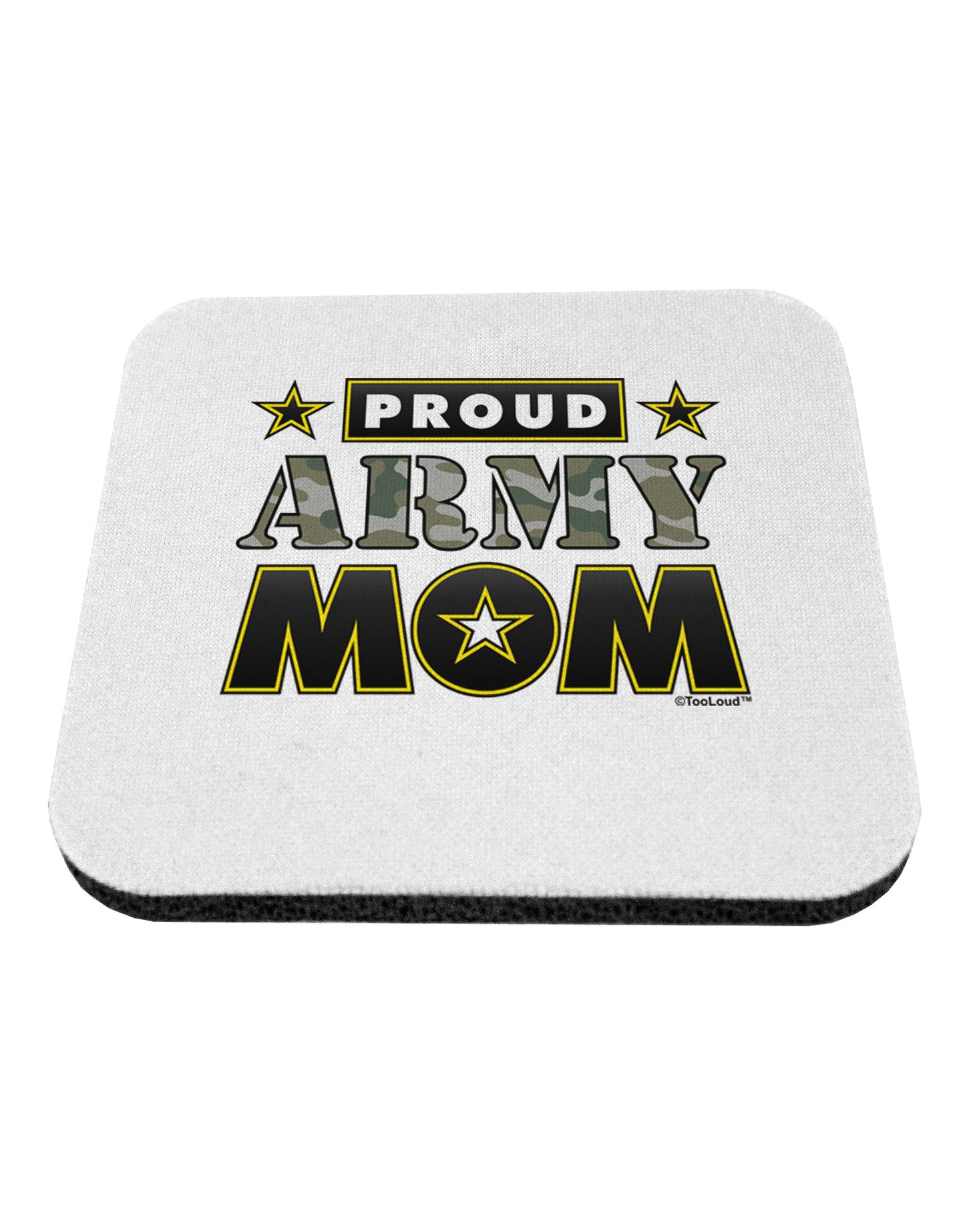 Proud Army Mom Coaster-Coasters-TooLoud-1-Davson Sales
