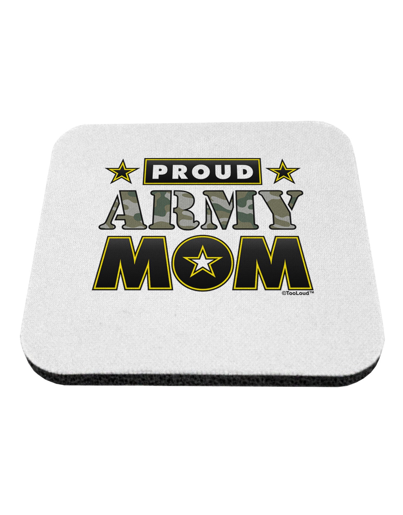 Proud Army Mom Coaster-Coasters-TooLoud-1-Davson Sales