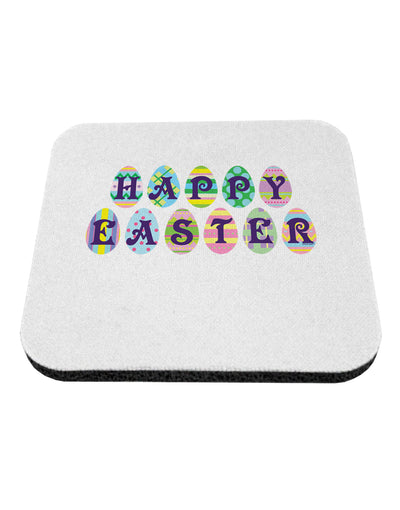 Easter Eggs Happy Easter Coaster-Coasters-TooLoud-White-Davson Sales