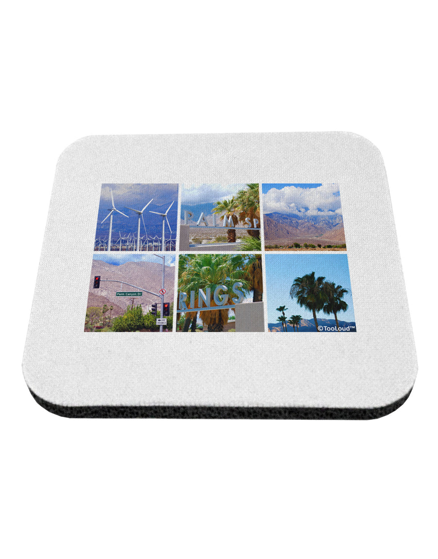 Palm Springs Square Collage Coaster-Coasters-TooLoud-White-Davson Sales