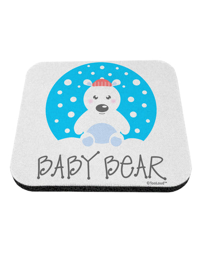 Matching Polar Bear Family - Baby Bear Coaster by TooLoud-Coasters-TooLoud-White-Davson Sales