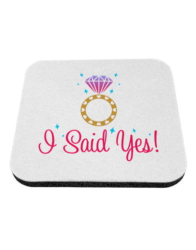 I Said Yes - Diamond Ring - Color Coaster-Coasters-TooLoud-White-Davson Sales