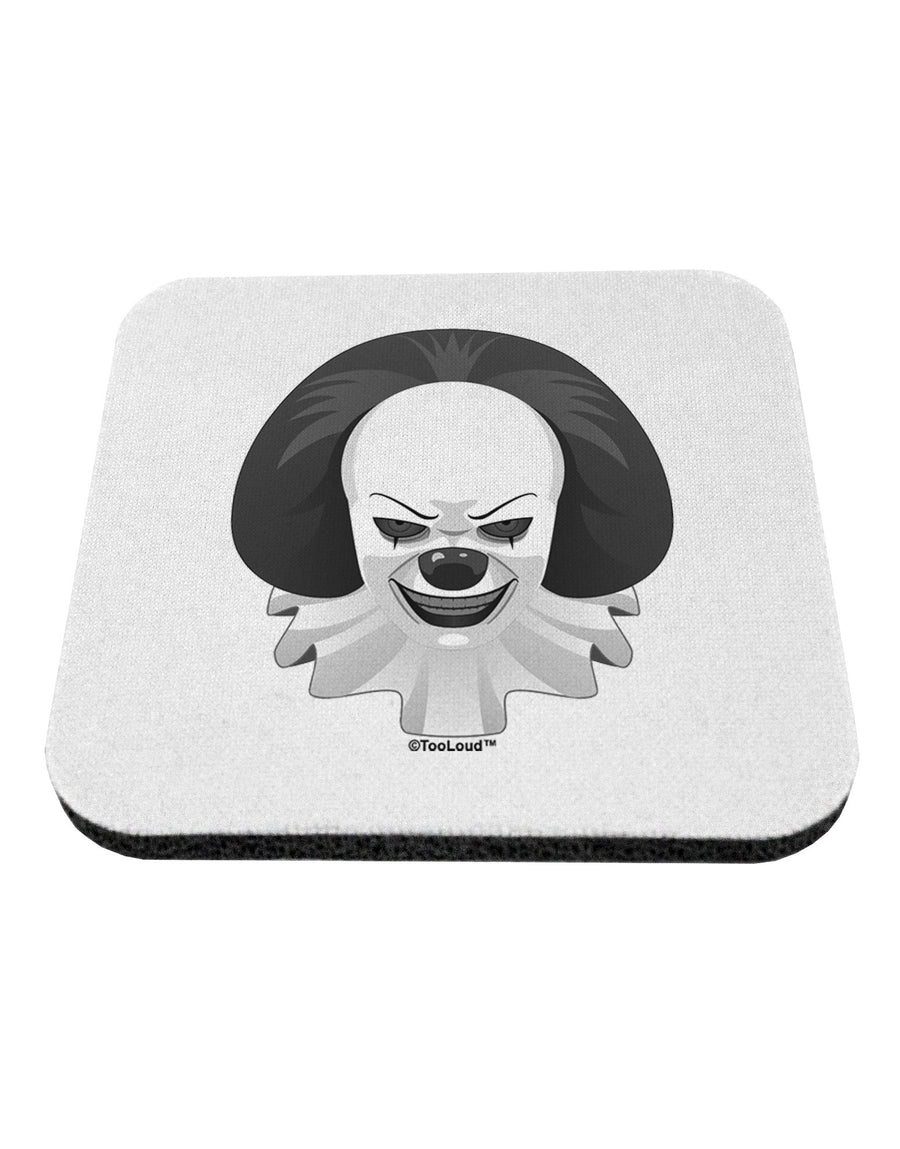 Scary Clown Grayscale Coaster-Coasters-TooLoud-White-Davson Sales