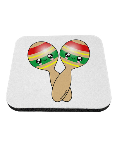 Cute Maracas Design Coaster by TooLoud-Coasters-TooLoud-White-Davson Sales